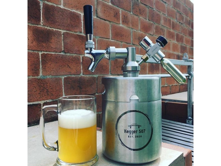 Stainless Steel Mini Keg Beer Dispenser with 30psi Safe Pressure Valve