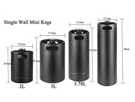 4L Single Wall Keg with CO₂ Dispensing Head