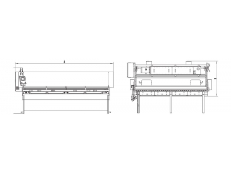 CNC Hydraulic Swing Beam Shear