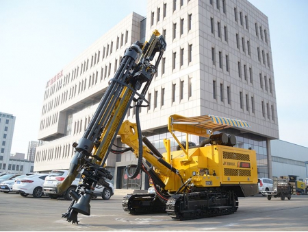 Integrated Hydraulic Crawler Mounted DTH Drilling Rig