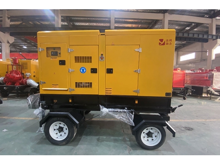 Silent Trailer Mounted Diesel Generator