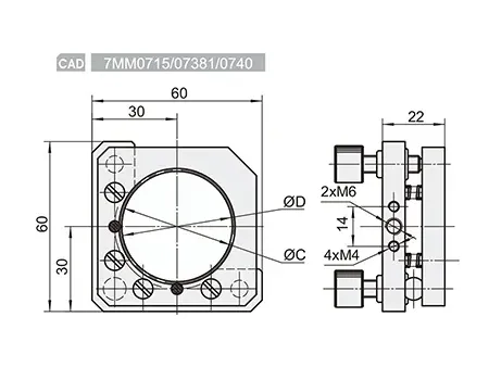Two-Dimensional Mirror Mount