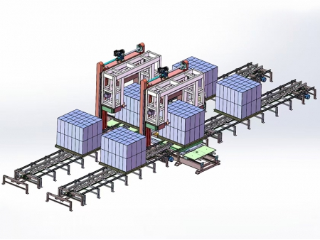 Double-Track Gantry Vertical Concrete Cutter with Rotary Table