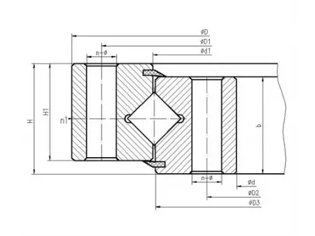 Cross Cylindrical Roller Slewing Bearings