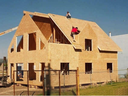 Oriented strand board (OSB)