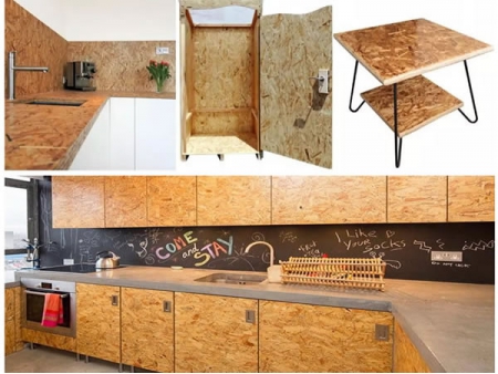 Oriented strand board (OSB)