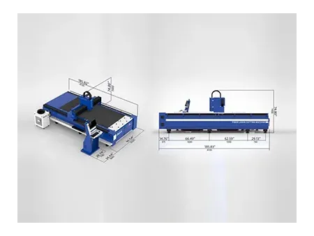 Open Flatbed Fiber Laser Cutting Machine