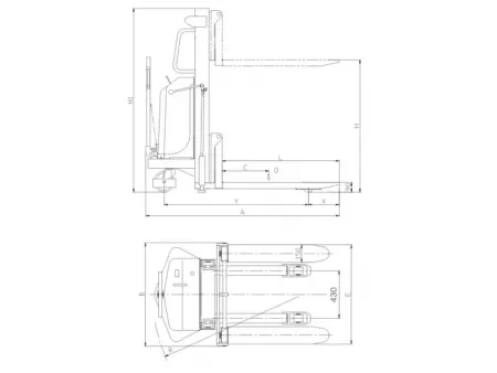 Semi-Electric Stacker