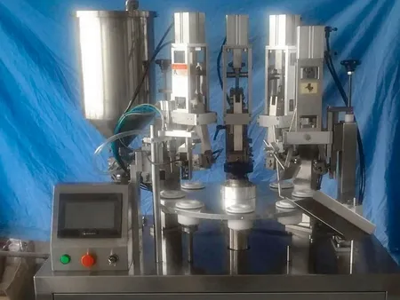 Semi-Automatic Tube Filling and Sealing Machine