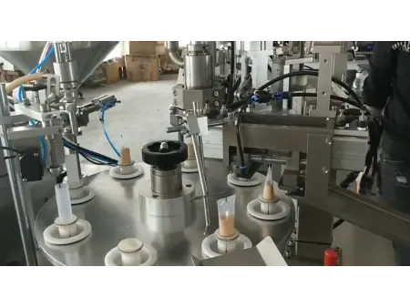 Semi-Automatic Tube Filling and Sealing Machine