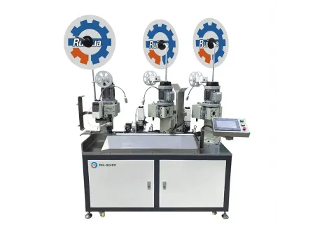 Automatic 2-Wire Three-Sided Terminal Crimping Machine