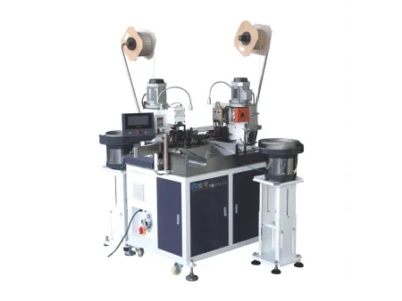 Automatic Two-Sided Terminal Crimping and Sleeve Insertion Machine