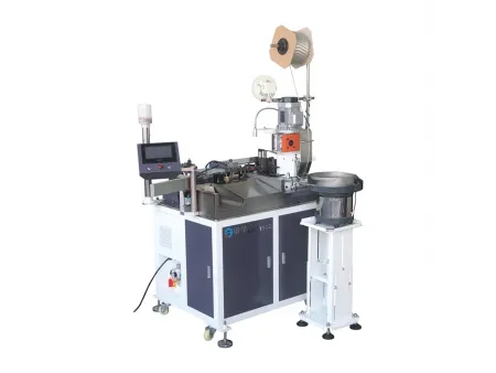 Automatic One-Sided Terminal Crimping and Sleeve Insertion Machine