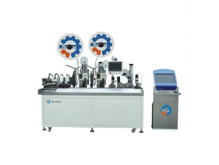 Automatic Two-Sided Terminal Crimping and Heat Shrink Tube Marking Machine