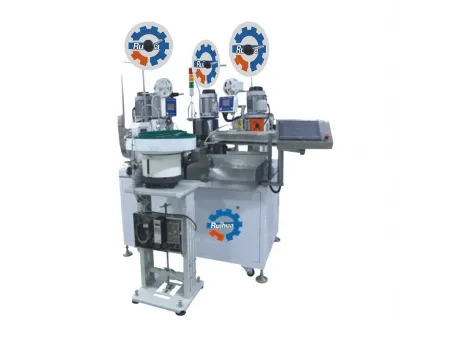 Automatic Thermal Fuse Crimping and Heat Shrinking Machine