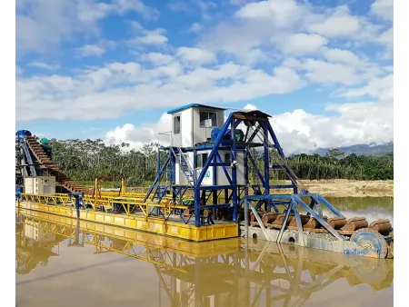 Bucket Ladder Mining Dredger