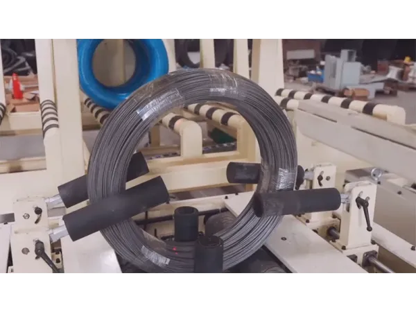 Wire Line Coil Vertical Wire Coil Packaging Line | Vertical Rod & Slit Coil Wrapping ...