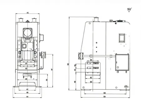 Single Point Straight Side Press