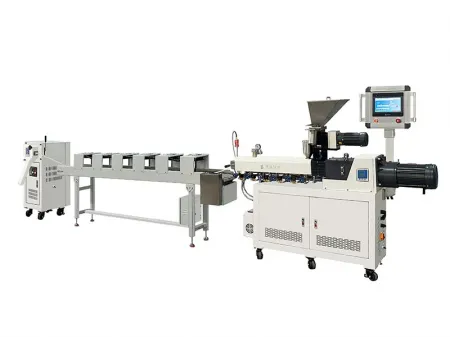 BP-8177-ZB Laboratory Twin Screw Pelletizing Line with Air Cooling Conveyor