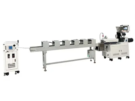 BP-8177-ZB Laboratory Twin Screw Pelletizing Line with Air Cooling Conveyor