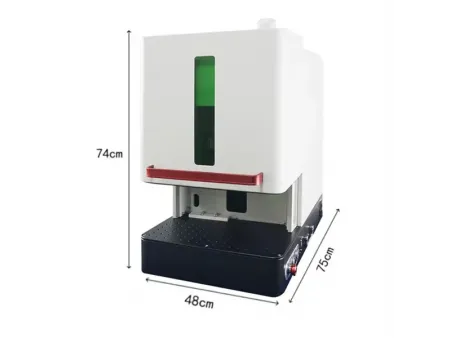 Sliding Door Mini Fiber Optic Laser Engraving Machine