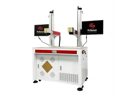 Fiber Marking Machine with Double Laser Heads