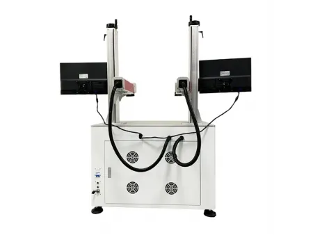 Fiber Marking Machine with Double Laser Heads