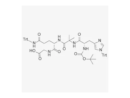 Boc-His(Trt)-Aib-GIn(Trt)-Gly-OH
