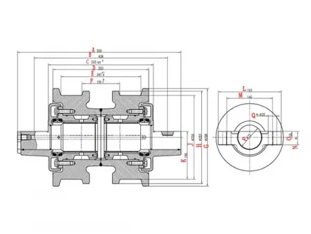 Track Roller for Komatsu D155 Bulldozer