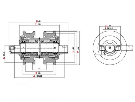 Track Roller for Komatsu D85 Bulldozer