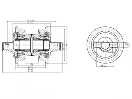 Track Roller for Komatsu D50 Bulldozer