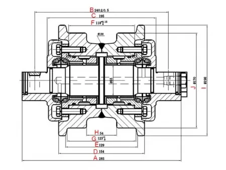 Track Roller for Komatsu D31 Bulldozer