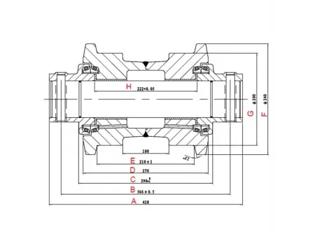 Track Roller for Komatsu PC400 Excavator