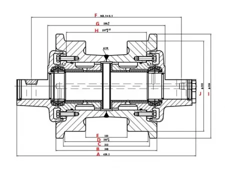 Track Roller for Caterpillar D7 Bulldozer