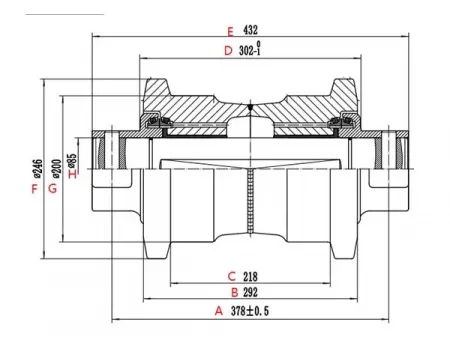 Track Roller for Caterpillar E345 Excavator