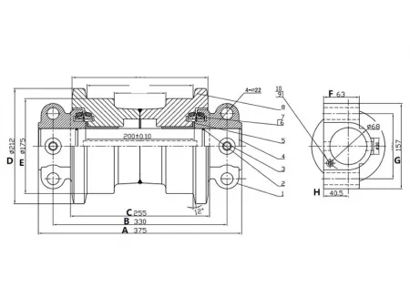 Track Roller for Volvo EC290 Excavator