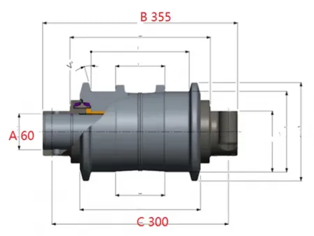 Carrier Roller for Komatsu PC3000 Excavator
