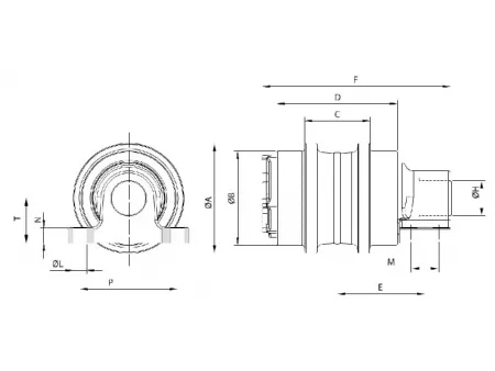 Carrier Roller for Komatsu PC300 Excavator
