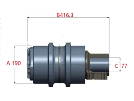 Carrier Roller for Caterpillar E385 Excavator