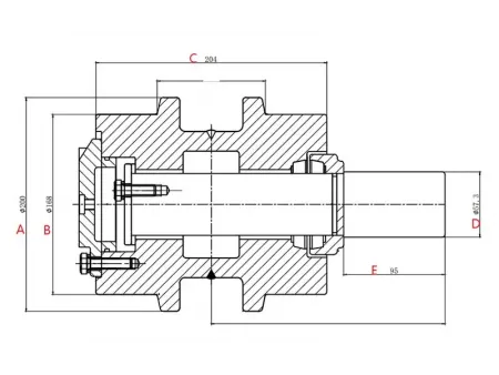 Carrier Roller for Volvo EC460 Excavator