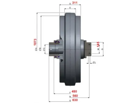 Idler for Komatsu PC2000 Excavator