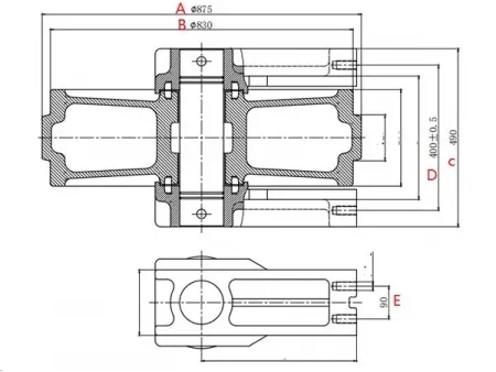 Idler for Komatsu PC800 Excavator