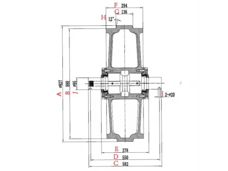 Idler for Komatsu D375 Bulldozer