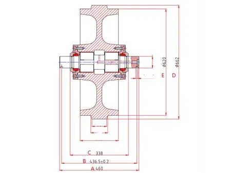 Rear Idler for Caterpillar D8 Bulldozer