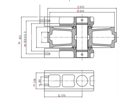 Idler for Caterpillar E365 Excavator