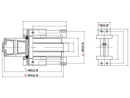 Idler for Caterpillar E345 Excavator