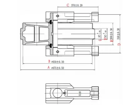Idler for Caterpillar E330 Excavator