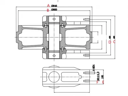 Idler for Volvo EC700 Excavator
