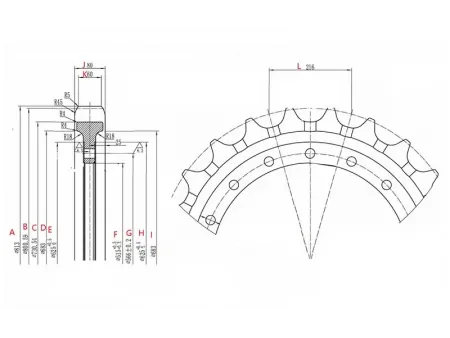 Sprocket for Caterpillar E330 Excavator