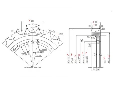 Sprocket for Volvo EC360 Excavator